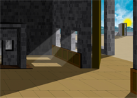 Ezekiel's temple outer gate
